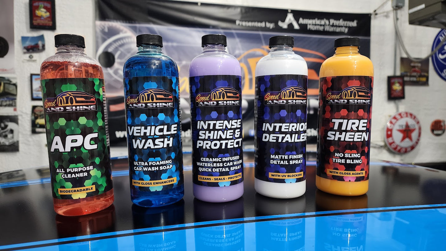 Speed And Shine Big 5 Bundle | Essential Car Detailing Kit