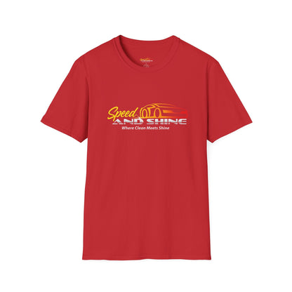 Car T-Shirt — "Speed and Shine: Where Clean Meets Shine" Auto Detail Tee