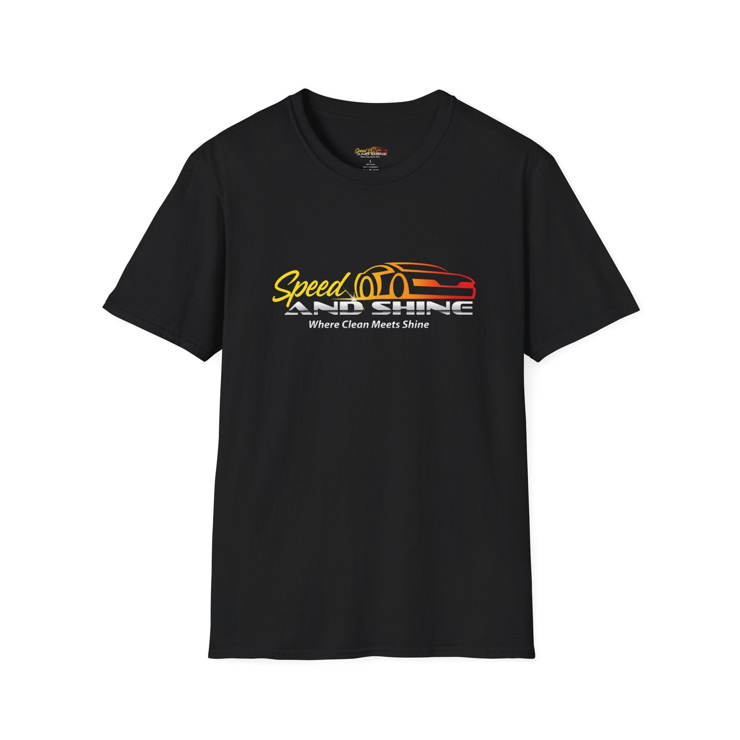 Car T-Shirt — "Speed and Shine: Where Clean Meets Shine" Auto Detail Tee