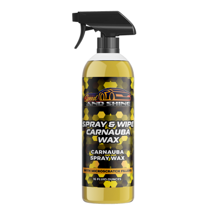 Spray & Wipe Carnauba Wax | Scratch Concealer & Wet-Look Shine